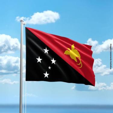 Imagem de Bandeira de Papua-Nova Guiné 80cmx140cm Tecido Oxford 100% Poliéster -
