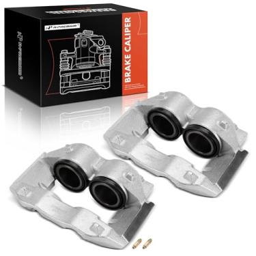 Imagem de A-Premium Conjunto de pinça de freio a disco sem suporte compatível com Chevrolet B60, C50, C70 Kodiak, P40, P60 e GMC B6000, C7000 Topkick, P6000 e Isuzu FTR e Freightliner MT45 - dianteiro e