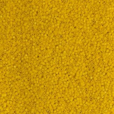 Imagem de Miyuki Delica 11/0 contas de semente - contas de vidro a granel 5 gramas e tamanho 1,6 mm 1000 peças contas de semente de vidro amarelo canário (DB1132)