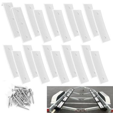 Imagem de ANATIA Almofadas e extremidades deslizantes de beliche de reboque de barco para facilitar o lançamento e o carregamento