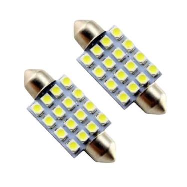 Imagem de Par Lâmpada Torpedo Luz Teto Placa Led 41mm - TIGER AUTO