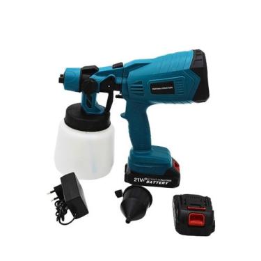 Imagem de Pulverizadora Elétrica de Pintura Sem Fio 200W 1000mL Portátil Ideal p