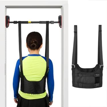 Imagem de Esticador de costas - Cinto de descompressão da coluna para alívio da dor Alongador da coluna lombar Dispositivo de tração lombar Cinto de descompressão torácica Dispositivo de alongamento portátil