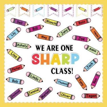 Imagem de Conjunto de decoração de quadro de avisos VABAMNA Colorful Classroom