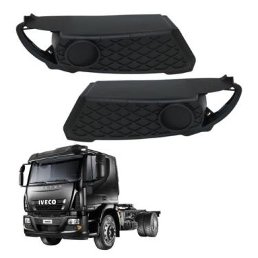 Imagem de Par Moldura Farolete Iveco Tector 2008 2018 Direito Esquerdo - Bonfant