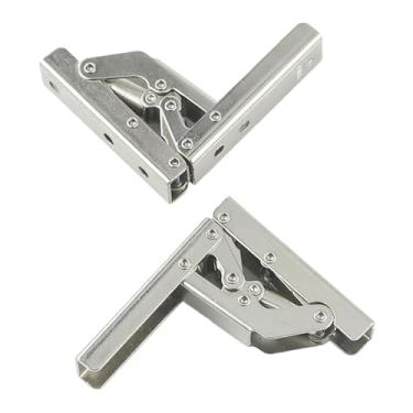 Imagem de Generic 2 peças dobradiças de prateleira de porta dobrável de 90 graus dobradiças de porta de armário de cozinha suportes de substituição para café