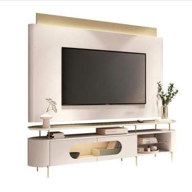 Imagem de Conjunto Bancada Aria e Painel Nobre LED para TV até 85 - Loja DoceLar
