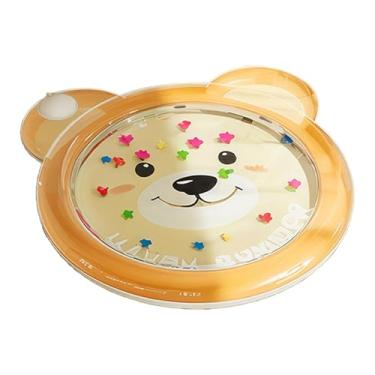 Imagem de simhoa Tapete aquático para gatos, centro de atividades para bebês, almofada refrescante para gatos, tapete inflável para brincar em ambientes internos, Urso