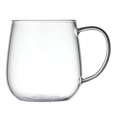 Imagem de Caneca de vidro transparente de 500 ml Caneca de água de vidro de suco de chá de leite Caneca de café transparente para latte Americano Cappuccinos