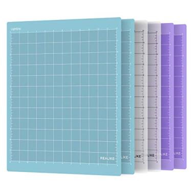 Imagem de Tapete de corte REALIKE 30 x 30 cm para Cricut Explore One/Air/Air 2/Maker (6 tapetes), tapetes de corte variado, acessórios de substituição para Cricut