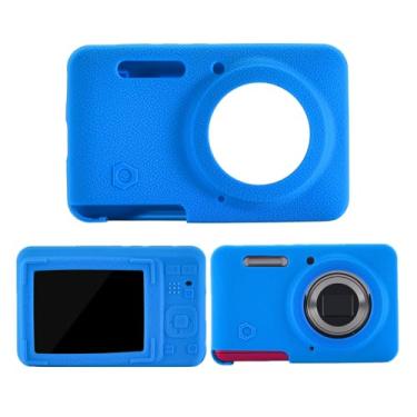 Imagem de Hzycwgone Capa protetora de silicone macio para câmera digital KODAK PIXPRO FZ55, capa de ajuste fino antiarranhões para KODAK PIXPRO FZ55 - Azul
