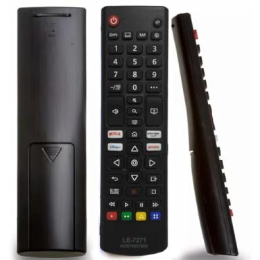 Imagem de Controle Remoto Compatível com LG Universal Televisão LCD LED HDTV Plasma Smart Com Teclas Netflix, Prime, Disney+, Globoplay TV Digital Futebol