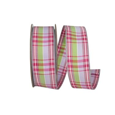 Imagem de Reliant Ribbon Fita de borda xadrez de lavanda primrose