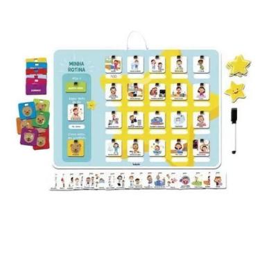Imagem de Quadro Educativo Minha Rotina Atividades Infantil Didático Educativo -