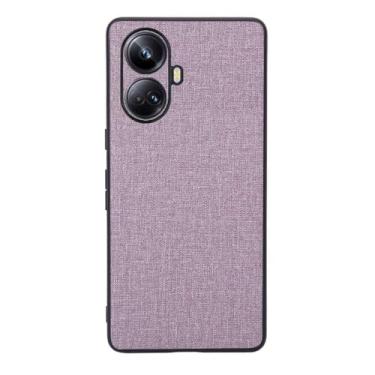 Imagem de Capas Compatível com OPPO Realme 10 PRO+ 5G,Design de padrão de tela,Pproteção completa de 360°,Pplástico macio,Proteção contra queda-Purple