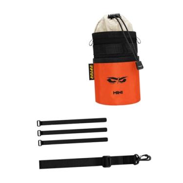 Imagem de Aymzbd Porta-copos para Bicicleta, Porta-garrafas, Porta-garrafas de Bolso Frontal, Ajustável, Porta-copos Universal para Bicicletas de Corrida, Exercícios E, Laranja Caqui