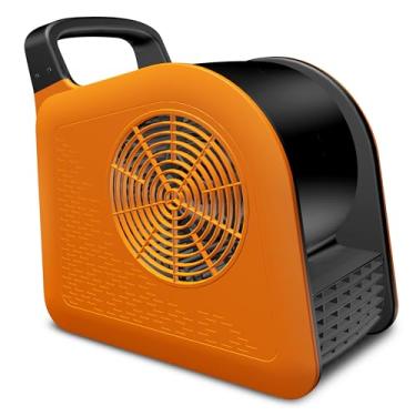 Imagem de Puligoth Ventilador portátil para casa: ventiladores de piso de alta velocidade para resfriamento e secagem - motor de ar com rotação de 185° para quarto, garagem, loja e academia, ventilador