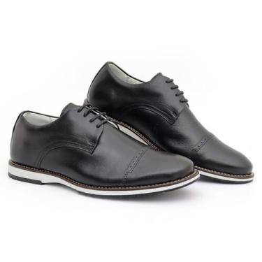Imagem de Sapato Oxford Casual Masculino Brogue Premium Couro Confort - Mr. Ligh