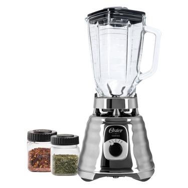 Imagem de Kit Oster New Osterizer Liquidificador E Mini Jarras Prata 220V