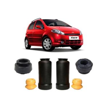 Imagem de 2 Kit Batente Refil Coxim Dianteiro Chery Face 13 2014 2015 - Auto Fle