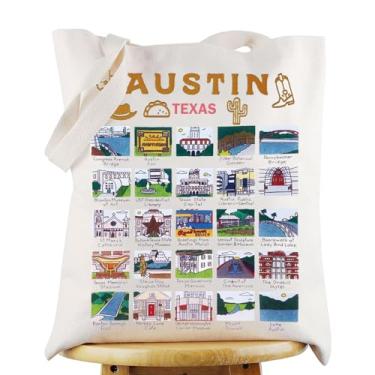 Imagem de G2TUP Austin Texas Gifts Austin Texas Bachelorette Party Tote Bag Austin Lovers Travel Shopping Bag, Bolsa Austin Texas, Medium
