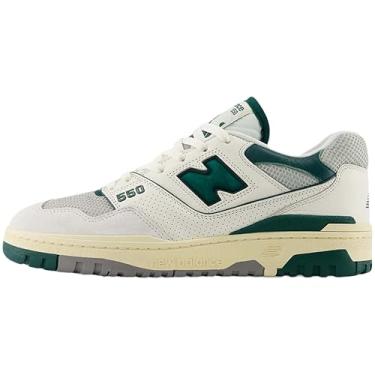 Imagem de New Balance Tênis masculino 550, Sal marinho/verde pântano, 36