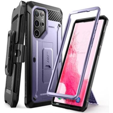 Imagem de SUPCASE Capa para Samsung Galaxy S22 Ultra com suporte (Unicorn Beetle Pro), [moldura frontal e clipe de cinto] [proteção de nível militar] Capa de celular robusta de corpo inteiro para Galaxy S22