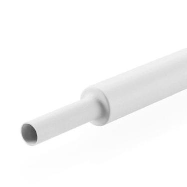 Imagem de Tubo Espaguete Termo Retrátil Isolante 1/4 Branco 1 Metro - Sempretemv