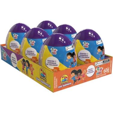 Imagem de Kit com 06 Unidades de Doce, Divino Kids, Ovo Surpresa, 3 Palavrinhas