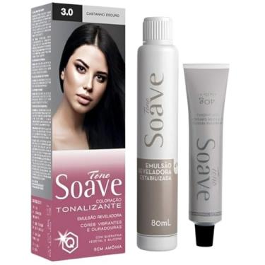 Imagem de Coloração Capilar Tonalizante Sem Amônia Tono Soave Capelli (3.0 Castanho Escuro)