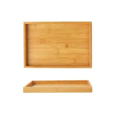 Imagem de Prato quadrado de cerâmica para temperos, personalidade doméstica japonesa, criatividade, suporte de madeira profunda de seis grades