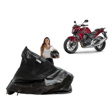 Imagem de Capa Proteção Cobrir Moto Honda CB 400/ 450/ 500 - Kahawai, Preto