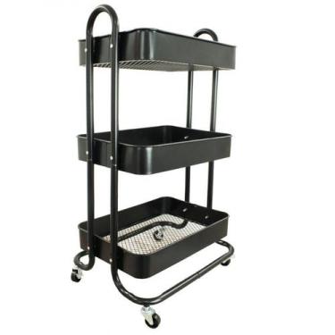Imagem de Carrinho Multiuso Com 3 Prateleiras ( Fruteira / Organizador - Strom