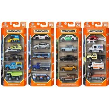 Imagem de Carrinho Matchbox PACK 5 Carrinhos - Mattel