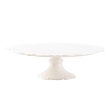 Imagem de Suporte de bolo de cerâmica, bandeja de armazenamento de bolos, suporte de sobremesa criativo para casamento, chá de bebê, aniversário, prato de bolo, doces, cupcake, sobremesas, prateleiras