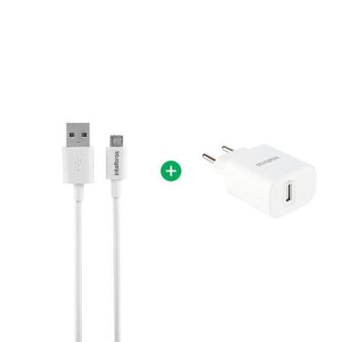 Imagem de Kit Carregador Rápido com Cabo Micro USB 1,2m em PVC - Intelbras