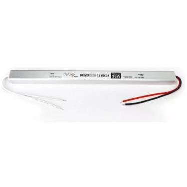 Imagem de Fonte Driver Slim Avant Deluxe 12V 3A 36W Bivolt Para Fita Led