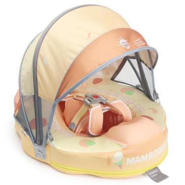 Imagem de Bóia de natação HECCEI Mambobaby com dossel para 3-24 meses amarela