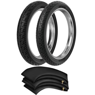 Imagem de Kit Pneu Intruder 125 Kansas 150 275-18 + 350-16 Bs32 Rinaldi + Camara