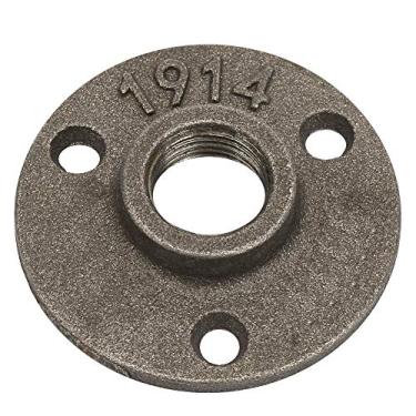 Imagem de Fafeicy 10pcs 65 Mm DN15 Base de Flange de Piso de 1/2 Polegada, Suporte de Tubo Rosqueado de 3 Orifícios, para Montagem de Torneira de Encanamento (ferro fundido)