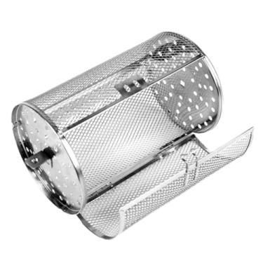 Imagem de Gaiolas de forno, rotação de 360 graus, cesta universal para assar, gaiola giratória para grelhar a ar, fritadeira, forno, churrasco, cozinha ao ar livre ()