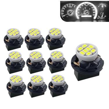 Imagem de Zikefest 10 peças T10 194 168 147 luzes de painel LED para carro, com soquete de bloqueio de torção, lâmpadas de substituição interior de carro para luzes de porta-malas, luzes de cúpula, luzes de