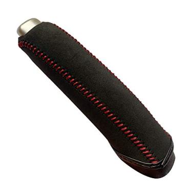 Imagem de JI Loncky Capa de freio de mão de camurça preta para Honda Civic Old Civic Si 2006 2007 2008 2009 2010 2011 Acessórios