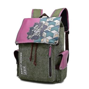 Imagem de Mochila Demon Slayer em lona com estampa de Kamado Tanjirou - 70 carac