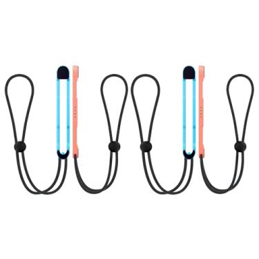 Imagem de Lonxmovs 4 Pack Wrist Strap for Switch 2 Joycon 2- Replacement Accessories for Joy con 2 Straps(Blue and Orange 4 Pack)