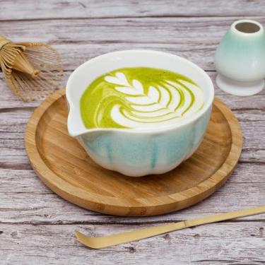 Imagem de Conjunto de batedor Matcha com 4 peças, aparência requintada para chá Matcha (verde)