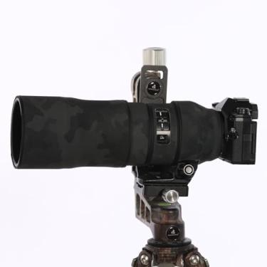 Imagem de CHASING BIRDS Revestimento à prova d'água de camuflagem de lente para Canon EF 400 mm F5.6 L USM capa protetora de lente à prova de chuva versão III (preto sombra, com TC 2.0X (EF-20))