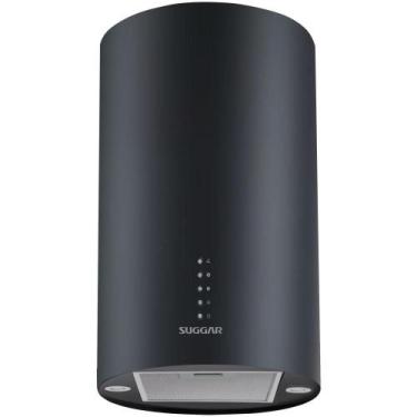 Imagem de Coifa Ilha Quartzo Redonda 35Cm Preta Tp3522Pt Suggar 220V, 220V