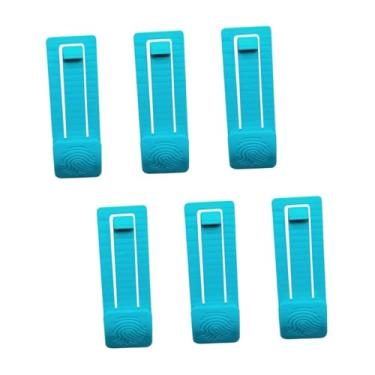 Imagem de oshhni Conjunto de 6 clipes para quilhas de prancha de surfe, clipes para quilhas de prancha de remo, estabilidade aprimorada, controle de água, fácil de, Azul