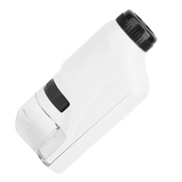 Imagem de Tnfeeon Mini Microscópio Portátil Com Luz LED Ajustável, Ampliação de 30x para Jovens Exploradores, Design Leve para Educação Doméstica e Exploração Científica